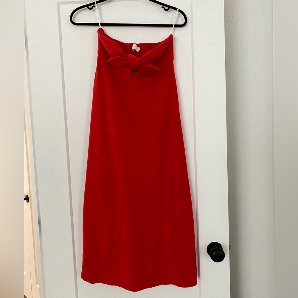 Zimmerman towel dress, red
